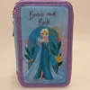 Store Astuccio Con Tre Cerniere In Robusto Poliestere, Con Licenza Disney Frozen Con 3 Scomparti Interni Dimensione Cm 20X13X6 Scuola