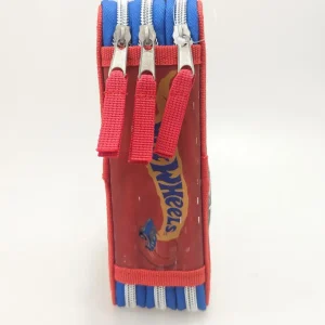 Outlet Astuccio Con Tre Cerniere E Tre Scomparti Di , In Robusto Poliestere, Completo Di Cancelleria, 18 Pennarelli File Giotto E 18 Matite Colorate Scuola