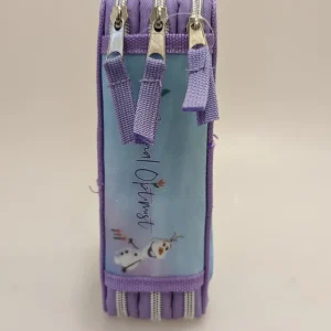 Store Astuccio Con Tre Cerniere In Robusto Poliestere, Con Licenza Disney Frozen Con 3 Scomparti Interni Dimensione Cm 20X13X6 Scuola
