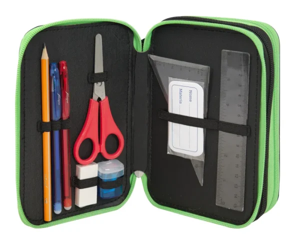 Online Astuccio 3Zip Green Scuola