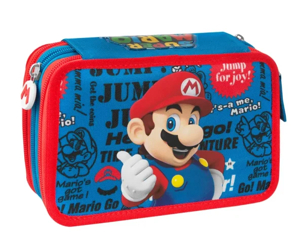 Store Astuccio 3Zip Supermario Scuola