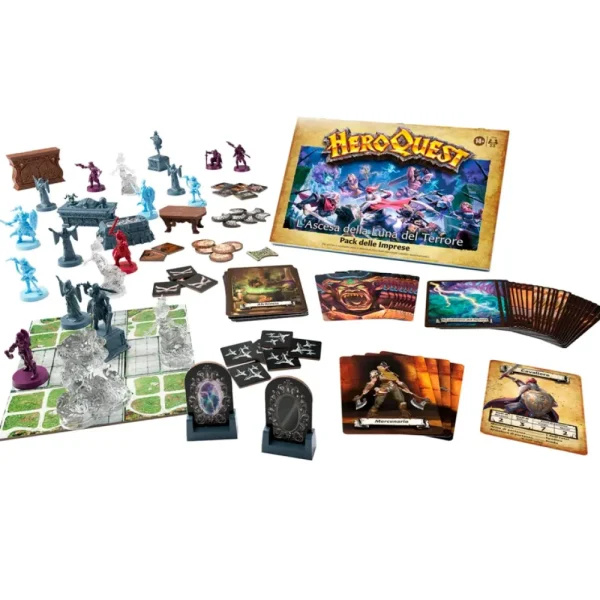 Clearance Avalon Hill, Heroquest, Pack Delle Imprese L'Ascesa Della Luna Del Terrore, E Necessario Avere Il Sistema Di Gioco Base Heroquest, Dai 14 Anni In Su Giochi Di Strategia