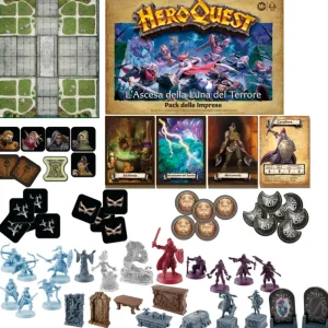 Clearance Avalon Hill, Heroquest, Pack Delle Imprese L'Ascesa Della Luna Del Terrore, E Necessario Avere Il Sistema Di Gioco Base Heroquest, Dai 14 Anni In Su Giochi Di Strategia