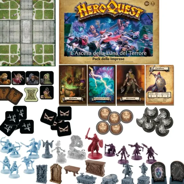 Clearance Avalon Hill, Heroquest, Pack Delle Imprese L'Ascesa Della Luna Del Terrore, E Necessario Avere Il Sistema Di Gioco Base Heroquest, Dai 14 Anni In Su Giochi Di Strategia