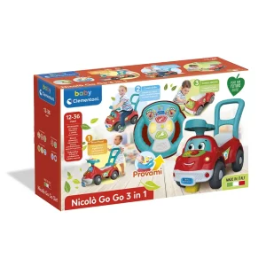 Clearance Nicolo Go Go 3 In 1, Macchinina Primi Passi Cavalcabili E Primi Passi