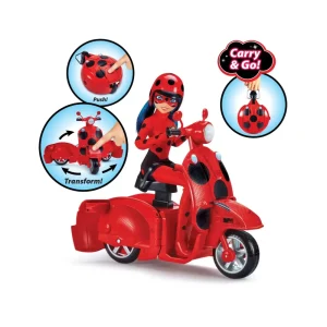Flash Sale Bandai Miraculous Scooter Trasformabile Bambola Articolata Ladybug Da 26Cm Fashion Dolls
