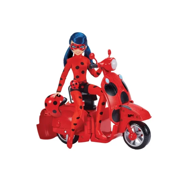 Flash Sale Bandai Miraculous Scooter Trasformabile Bambola Articolata Ladybug Da 26Cm Fashion Dolls