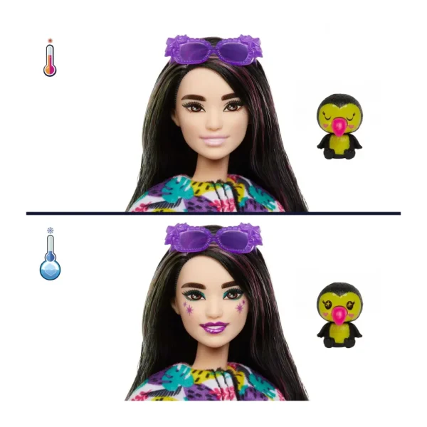Best Sale Cutie Reveal Tucano, Serie Amici Della Giungla, Bambola Con Costume Da Tucano Di Peluche E 10 Sorprese Con Tecnologia Cambia Colore, Giocattolo Per Bambini, 3+ Anni, Hkr00 Fashion Dolls