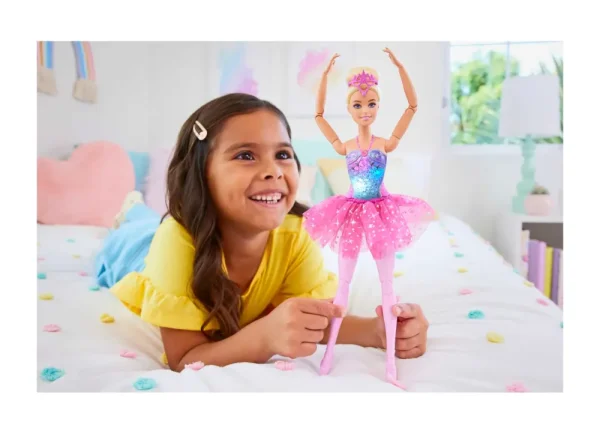 Clearance Dreamtopia Luci Scintillanti, Ballerina Magico Tutu, Bambola Dai Capelli Biondi, Con Luci, Coroncina E Tutu Rosa, Giocattolo Per Bambini, 3+ Anni, Hlc25 Fashion Dolls