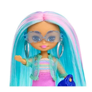 Shop Extra Mini Minis, Bambola Con Capelli Blu, Mini Giocattoli, Abito Sportivo E Pattini A Rotelle, Abiti E Accessori , Giocattolo Per Bambini, 3+ Anni, Hln45 Macchinine Bambini