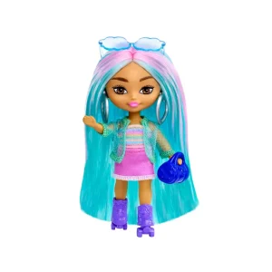 Shop Extra Mini Minis, Bambola Con Capelli Blu, Mini Giocattoli, Abito Sportivo E Pattini A Rotelle, Abiti E Accessori , Giocattolo Per Bambini, 3+ Anni, Hln45 Macchinine Bambini