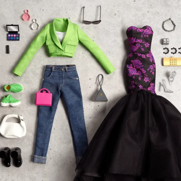 Cheap @style Studio Set Moda Con Bambola Completamente Snodata, Specchiera Con Sedia, 2 Look, 3 Paia Di Scarpe E 15 Accessori Fashion Dolls