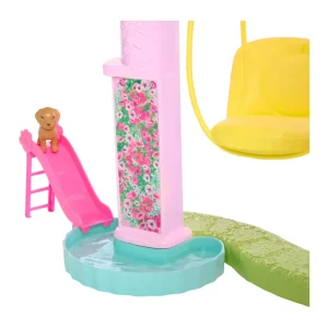Outlet Casa Dei Sogni Di , Playset Casa Delle Bambole Con Piscina, Scivolo A 3 Piani, Ascensore E Aree Di Gioco Per Cuccioli, 75+ Accessori, 3+ Anni, Hmx10 Case Delle Bambole