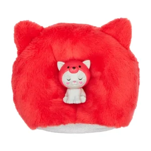Store Cutie Reveal Bambola Con Costume Di Peluche Da Gattino-Panda Rosso E 10 Accessori A Sorpresa Cambia Colore, Serie Amici Cuccioli Fashion Dolls