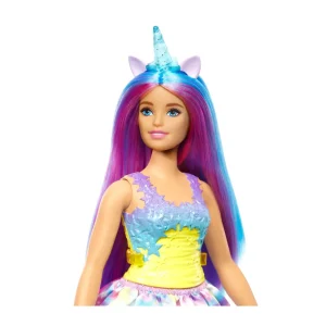 Best Dreamtopia Unicorno Bambola Curvy, Capelli Blu E Viola Con Gonna, Coda E Cerchietto Da Unicorno Rimovibili, Giocattolo Per Bambini, 3+ Anni, Hgr20 Macchinine Bambini