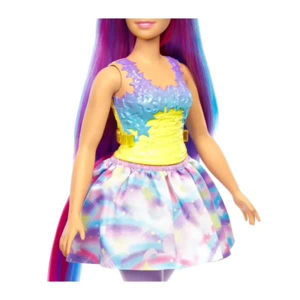 Best Dreamtopia Unicorno Bambola Curvy, Capelli Blu E Viola Con Gonna, Coda E Cerchietto Da Unicorno Rimovibili, Giocattolo Per Bambini, 3+ Anni, Hgr20 Macchinine Bambini