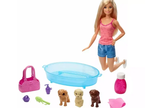 Hot Barbie E I Suoi Cuccioli. Ogni Bambina Sogna Un Piccolo Animale Domestico. Insieme A Barbie, Imparerai A Nutrire E Accudire Un Animale Domestico. Fashion Dolls