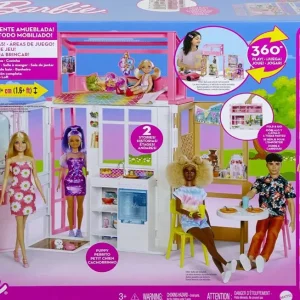 Fashion Barbie Loft 2022 Con Bambola. Questa Casa Di Barbie Completamente Ammobiliata Apre Le Porte A Storie Sempre Diverse, Con 2 Piani E 4 Aree Gioco! Case Delle Bambole
