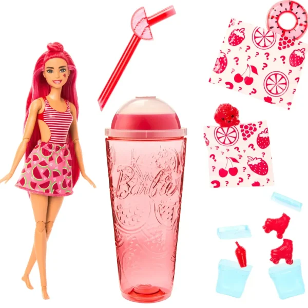 Shop Pop! Reveal Serie Frutta Bambola, Tema Spremuta Di Anguria Con 8 Sorprese Tra Cui Cucciolo E Accessori Slime Fashion Dolls