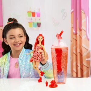 Shop Pop! Reveal Serie Frutta Bambola, Tema Spremuta Di Anguria Con 8 Sorprese Tra Cui Cucciolo E Accessori Slime Fashion Dolls