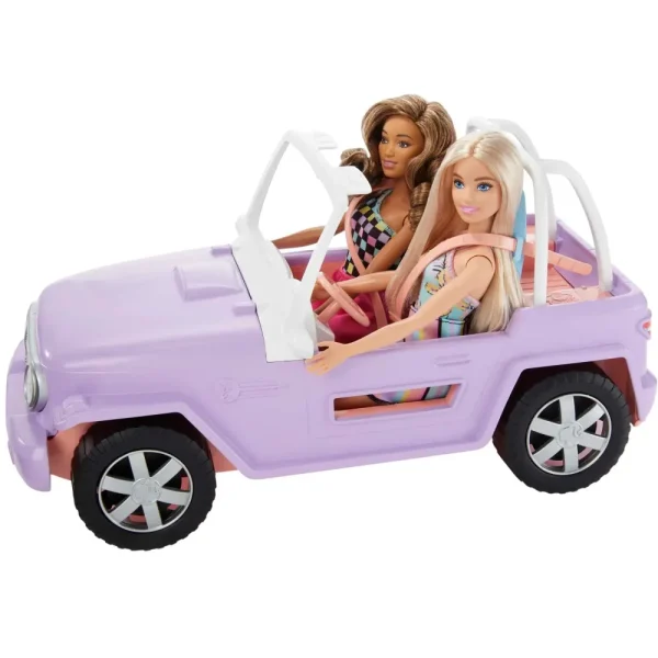 Online ® Set Con 2 Bambole Con Abiti E Accessori, Veicolo Fuoristrada, Barca Galleggiante E 2 Giubbotti Di Salvataggio Camper E Veicoli Per Bambole