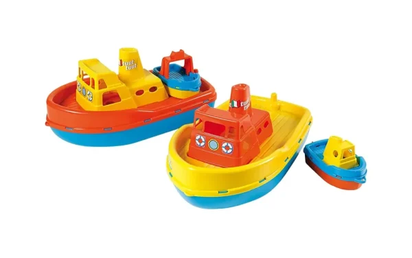 Flash Sale Barca Galleggiante. Gioco Spiaggia Con Piccola Barca. 2 In 1 Giocattoli Mare