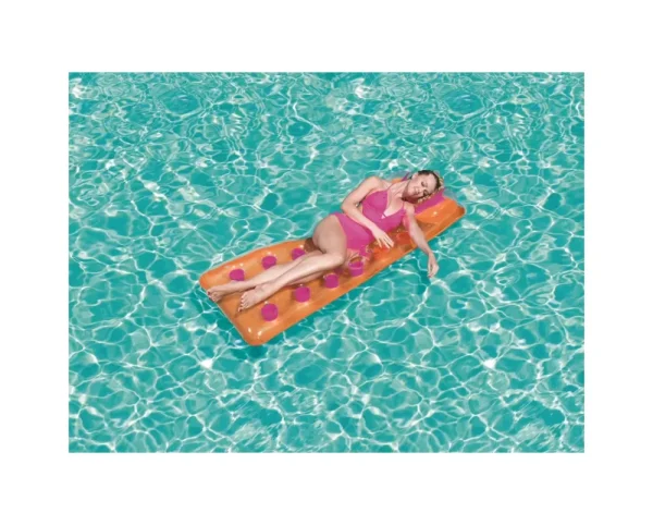 Clearance Materassino 18 Buchi Con Cuscino 188X71 Cm, 3 Colori Assortiti Gonfiabili Per Bambini