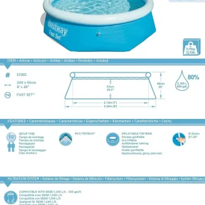 Store Piscina Fast Set 244X66 Cm Piscine Da Giardino