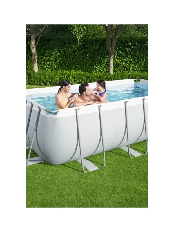 Cheap Piscina Power Steel Frame Rettangolare Cm. 404X201X100 Piscine Da Giardino