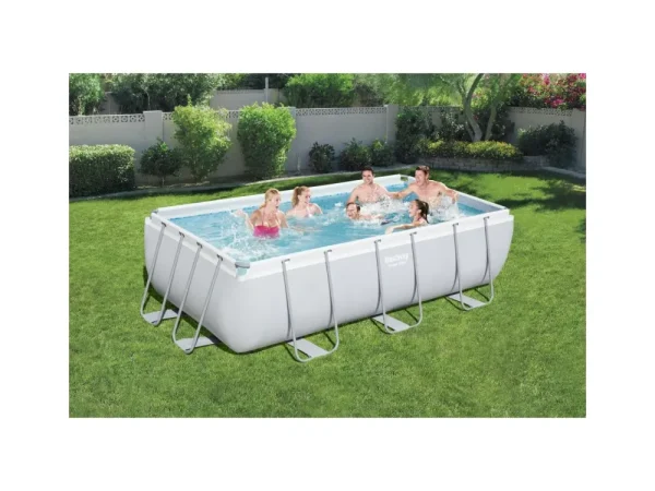 Cheap Piscina Power Steel Frame Rettangolare Cm. 404X201X100 Piscine Da Giardino