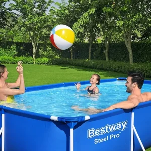 Flash Sale Piscina Steel Pro Frame Rettangolare 400X211X81 Cm Piscine Da Giardino