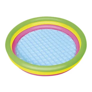 Outlet Piscina Summer 3 Anelli Color Con Fondo Gonfiabile 102X25 Cm Gonfiabili Per Bambini