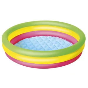 Outlet Piscina Summer 3 Anelli Color Con Fondo Gonfiabile 102X25 Cm Gonfiabili Per Bambini