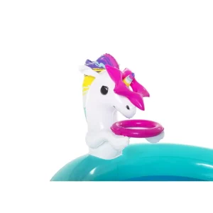 Cheap Play Center Magico Unicorno 274X198X137 Cm, Con Scivolo, Gioco Anelli E Bacchetta Magica Gonfiabili Per Bambini