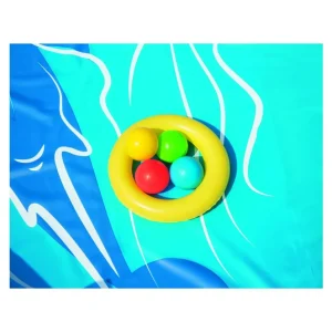 Cheap Play Center Vulcano 265X265X104 Cm Con Fondo Gonfiabile, Scivolo, Spruzzo, Gioco Con Anello E Palline Gonfiabili Per Bambini