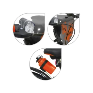 Best Sale Bicicletta 16 Arancione. 2 Freni Caliper Borraccia E Mascherina Frontale E Disco Colorato Nella Ruota Anteriore Inclusi Adatta Per Bambini Dai 8-12 Anni Biciclette Per Bambini