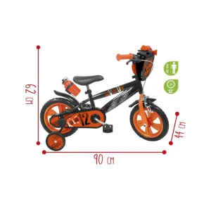 Cheap Bicicletta 12 Arancione Freno Caliper Frontale Borraccia E Mascherina Frontale Incluse Adatta Per Bambini Dai 3-5 Anni Biciclette Per Bambini