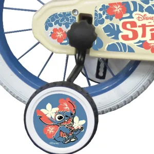 Outlet Bicicletta Da 14 Pollici Di Stitch, Con Cestino E Portabambole Biciclette Per Bambini