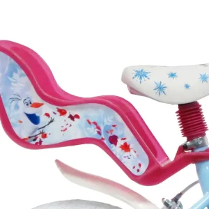 Fashion Bicicletta Misura Da 16 Pollici Disney Frozen Con Cestino E Portabambole Adatta Per Bambini 4-6 Anni Biciclette Per Bambini