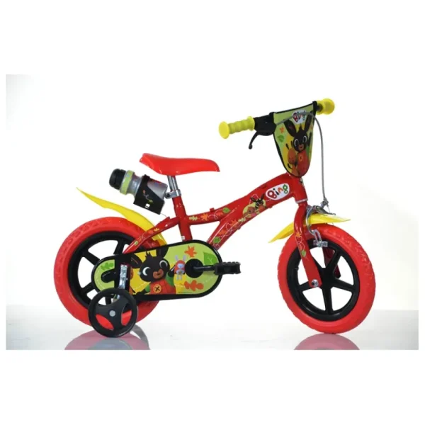 Cheap Bicicletta Per Bambini 12 Telaio In Acciaio, Ruote In Gomma Gonfiabili, Stabilizzatori Di Serie E Freno Anteriore Ideale Per Bambini Di Altezza 87-100Cm, 3-5 Anni Biciclette Per Bambini