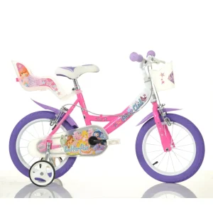 Best Sale Bicicletta 14" Con Portabambola, Freno E Cestino Anteriore Adatta Per Bambini Dai 5-7 Anni Biciclette Per Bambini