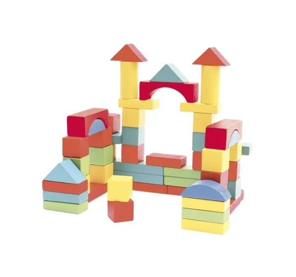 Shop Blocchetti Costruzione Multicolore Costruzioni In Legno