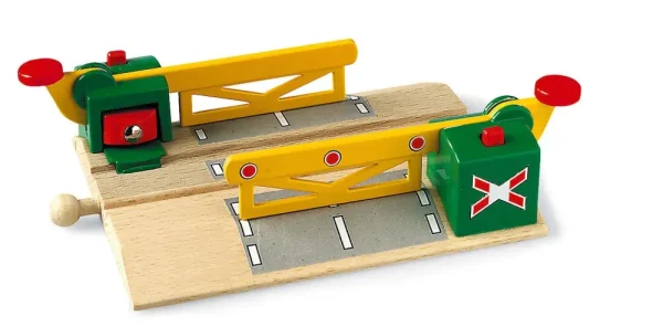 Best Sale Passaggio A Livello Magnetico, Accessori Pista Trenini, 3+ Costruzioni In Legno