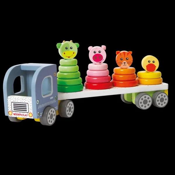 Store Camion Con Animali Da Impilare Giochi Educativi In Legno