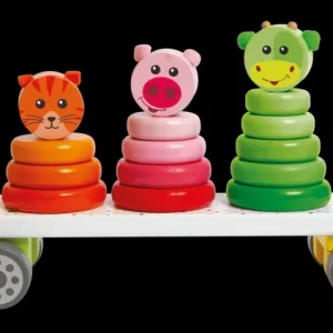 Store Camion Con Animali Da Impilare Giochi Educativi In Legno