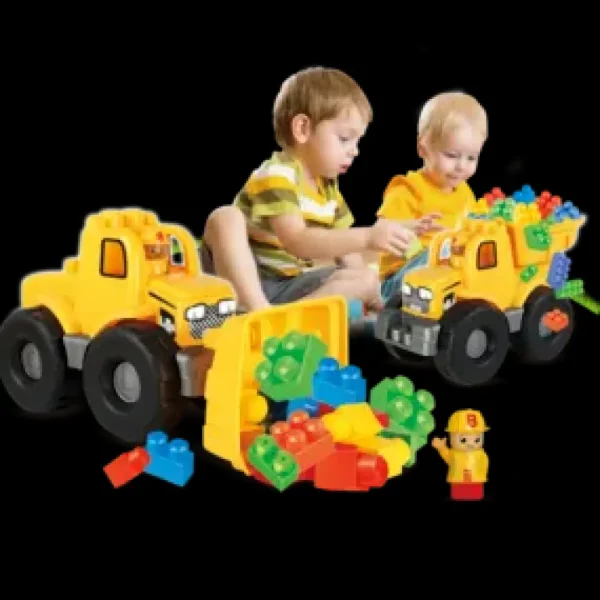 Cheap Camioncini Con Blocchi Costruzioni Bambini