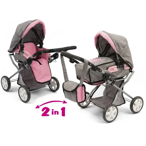 Fashion Carrozzina 2 In 1 Passeggini Per Bambolotti