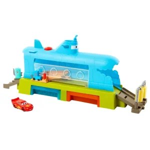 Best Sale Disney Pixar Auto Sottomarino Playset Per Lavaggio, Con Macchinina Saetta Mcqueen Che Cambia Colore Con L'Acqua; Giocattolo Per Bambini 4+ Anni Garage E Circuiti
