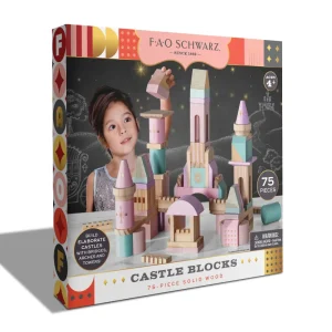 Cheap Castello Di Mattoncini In Legno Colorati Da 75 Pezzi Giochi Musicali