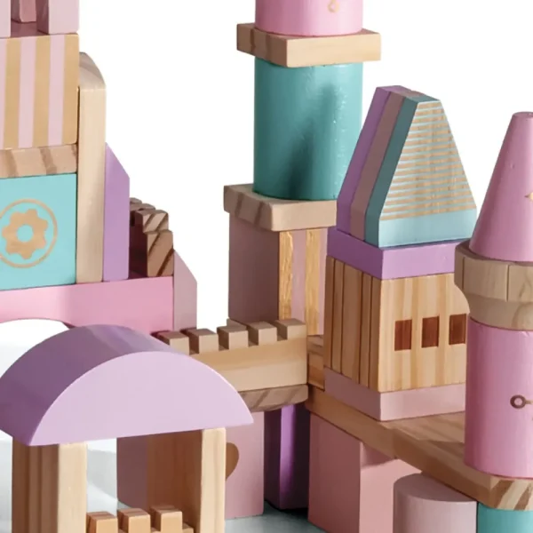 Cheap Castello Di Mattoncini In Legno Colorati Da 75 Pezzi Giochi Musicali